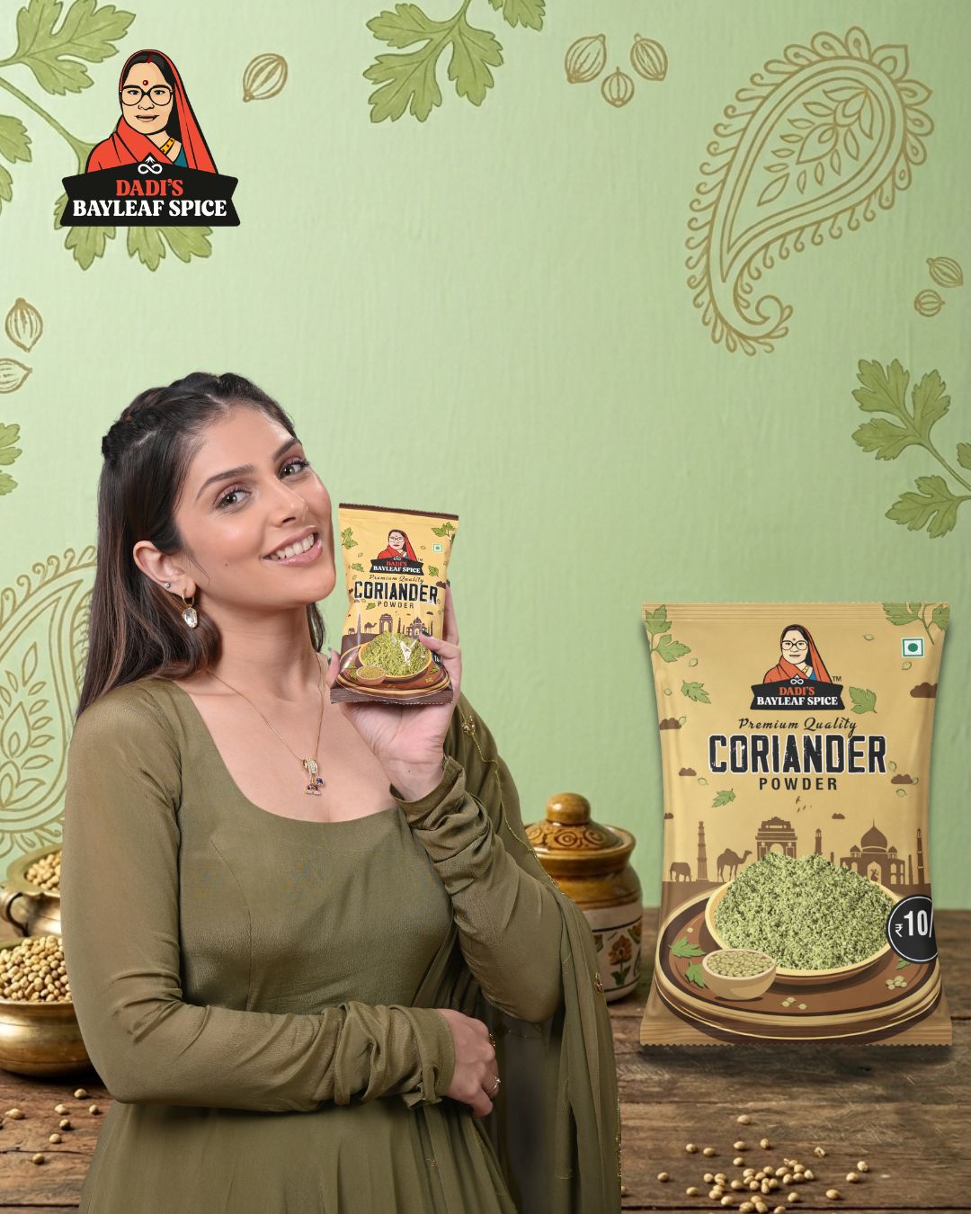 Ishita Chauhan with Coriander